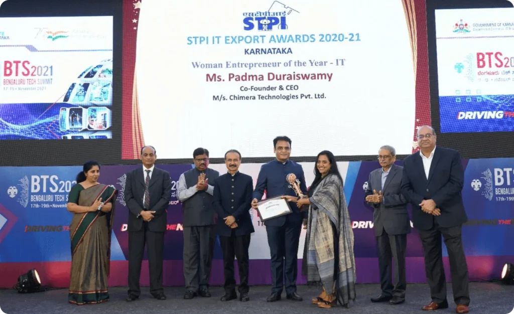 Woman Entrepreneur of Year - IT by STPI India 2021