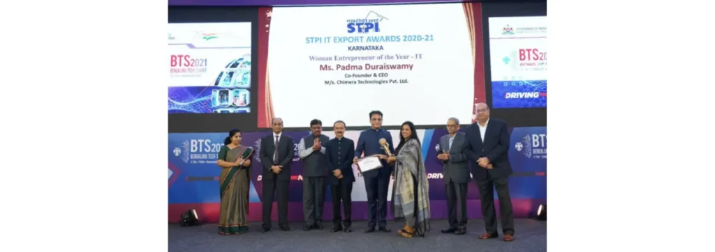 Padma Duraiswamy Woman Entrepreneur of Year – IT by STPI India 2021